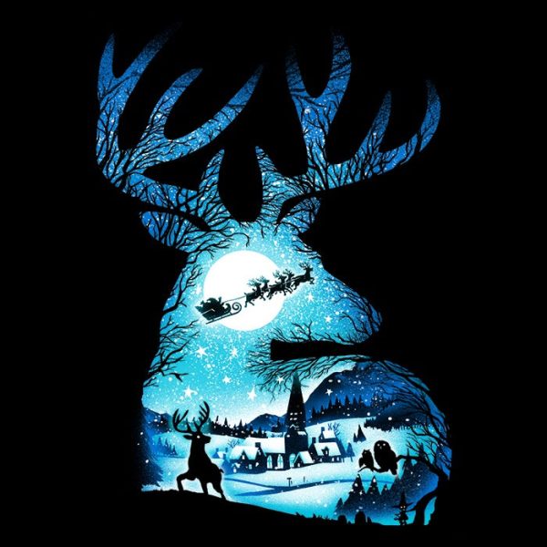 Christmas Reindeer - Mousepad Online Hot Sale - Image 2