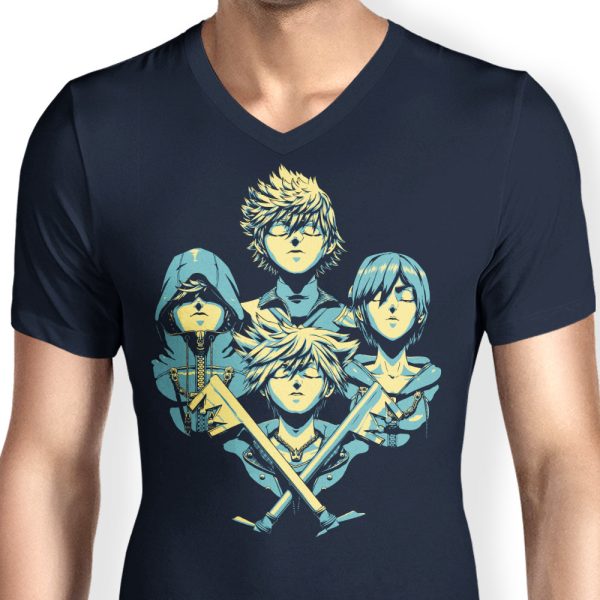 Rhapsody Hearts - Men s V-Neck Online Hot Sale - Image 4