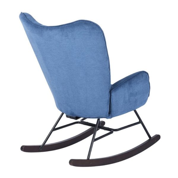 Channel Rocking Chair Blue #1961HW For Sale - Image 4