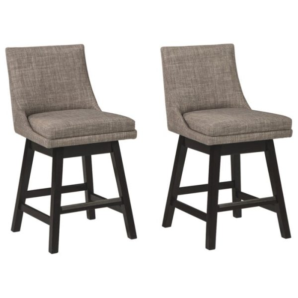 Sutton Swivel Bar Stool  Light Gray Set of 2 #1956HW Online Hot Sale - Image 4